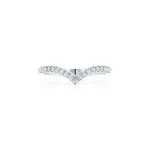Tiffany & Co. Silver V-Ring with Sparkling Accents